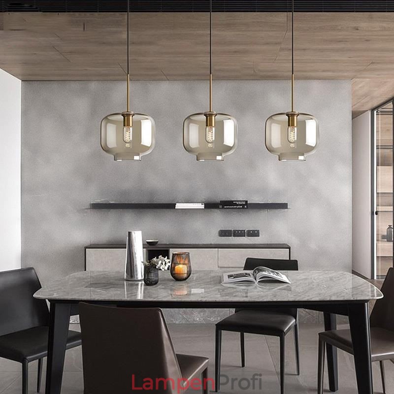 3 Licht Glas Pendelleuchte Klassische Cluster Hängende Beleuchtungskörper Cafe