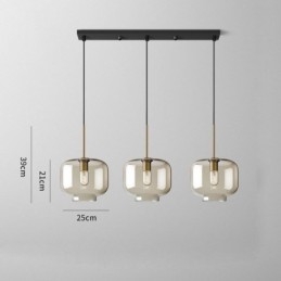 3 Licht Glas Pendelleuchte Klassische Cluster Hängende Beleuchtungskörper Cafe