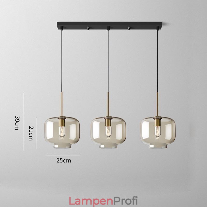 3 Licht Glas Pendelleuchte Klassische Cluster Hängende Beleuchtungskörper Cafe