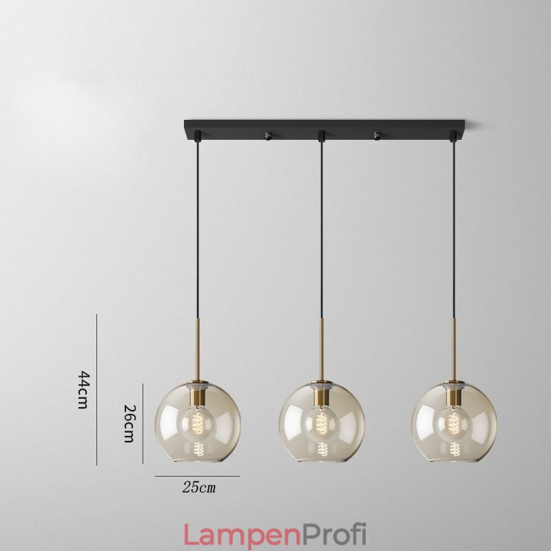 3 Licht Glas Pendelleuchte Klassische Cluster Hängende Beleuchtungskörper Cafe