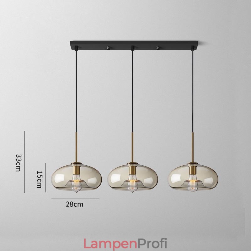 3 Licht Glas Pendelleuchte Klassische Cluster Hängende Beleuchtungskörper Cafe