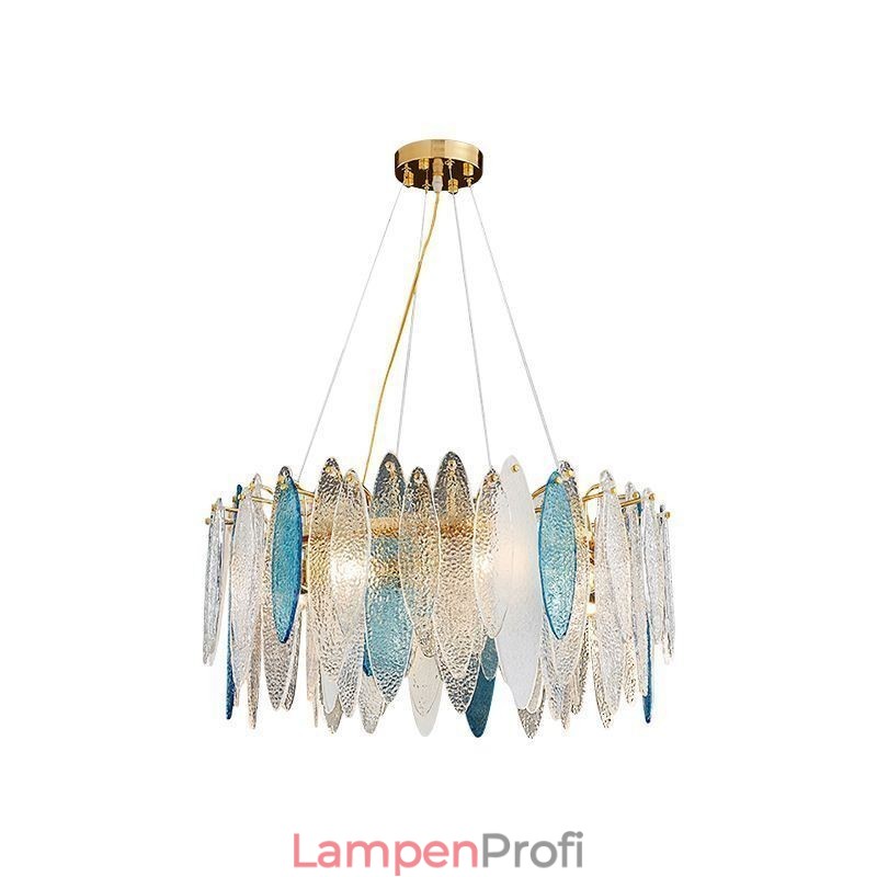 Zeitgenössische, elegante Pendelleuchte aus Glas