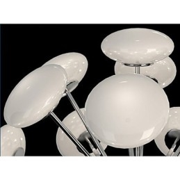 Moderne Yestaurant-Lampe, einfache kreisförmige Pendelleuchte aus Glas im europäischen Stil
