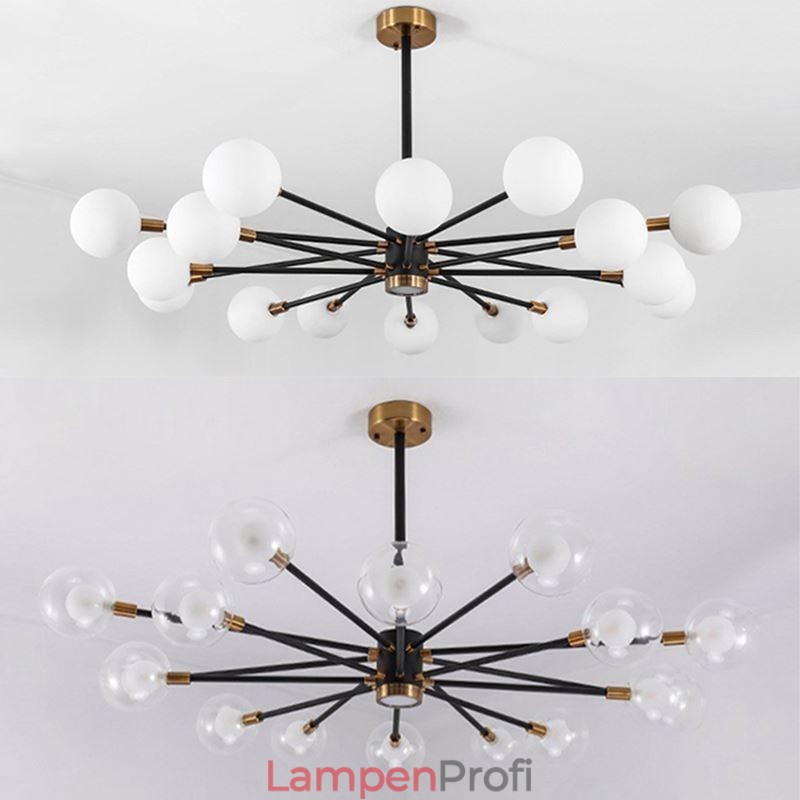 Nordic Glas Anhänger Licht Milchig Weiß Runde Lampe Kronleuchter Beleuchtung