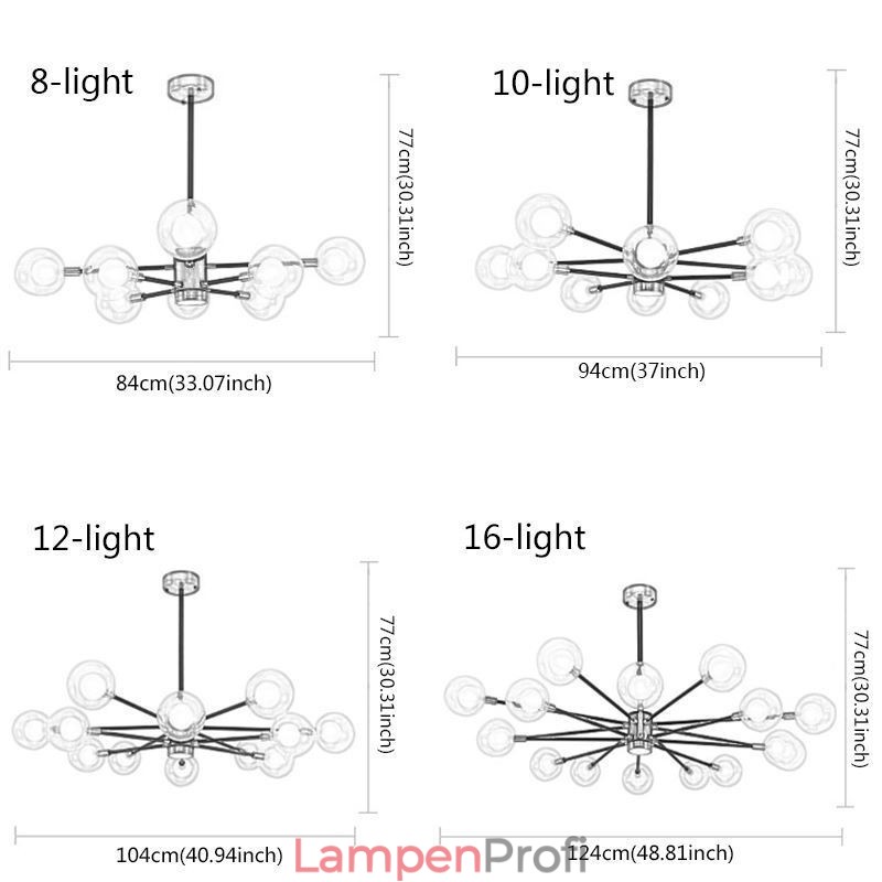 Nordic Glas Anhänger Licht Milchig Weiß Runde Lampe Kronleuchter Beleuchtung