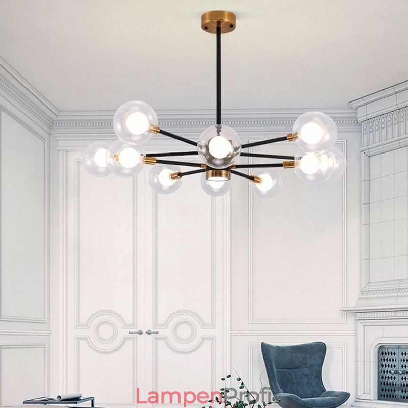 Nordic Glas Anhänger Licht Milchig Weiß Runde Lampe Kronleuchter Beleuchtung