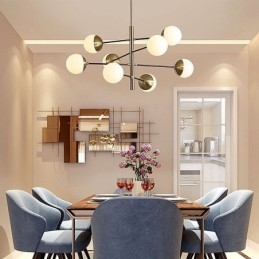Nordische Glaspendelleuchte Magic Bean Shape Kronleuchter Beleuchtung Lampe