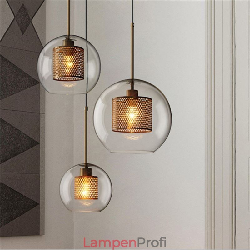 Nordic Pendelleuchte Glas Home Beleuchtung Runde Kugelform Lampe Nachttischlampe