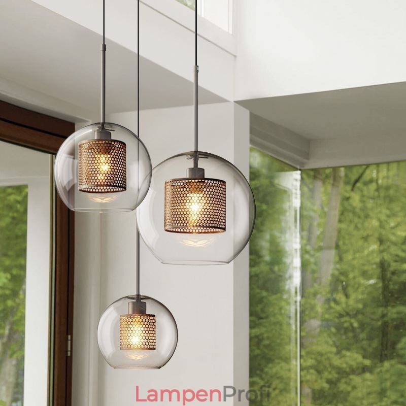 Nordic Pendelleuchte Glas Home Beleuchtung Runde Kugelform Lampe Nachttischlampe