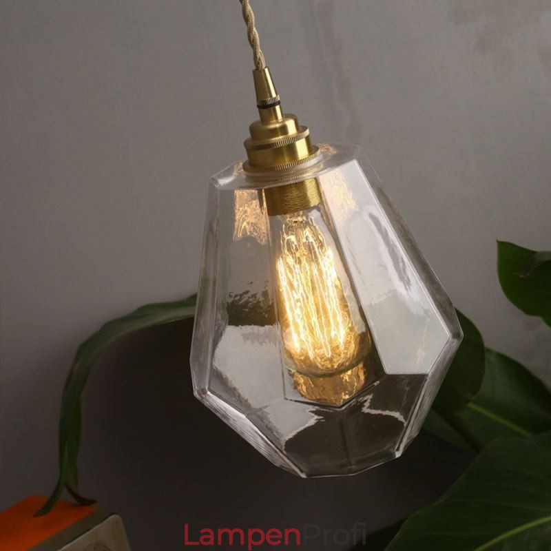 Nordic Retro Pendelleuchte Messing Glas Home Beleuchtung Turmform Lampe