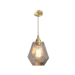 Nordic Retro Pendelleuchte Messing Glas Home Beleuchtung Turmform Lampe