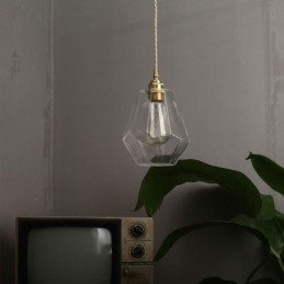 Nordic Retro Pendelleuchte Messing Glas Home Beleuchtung Turmform Lampe