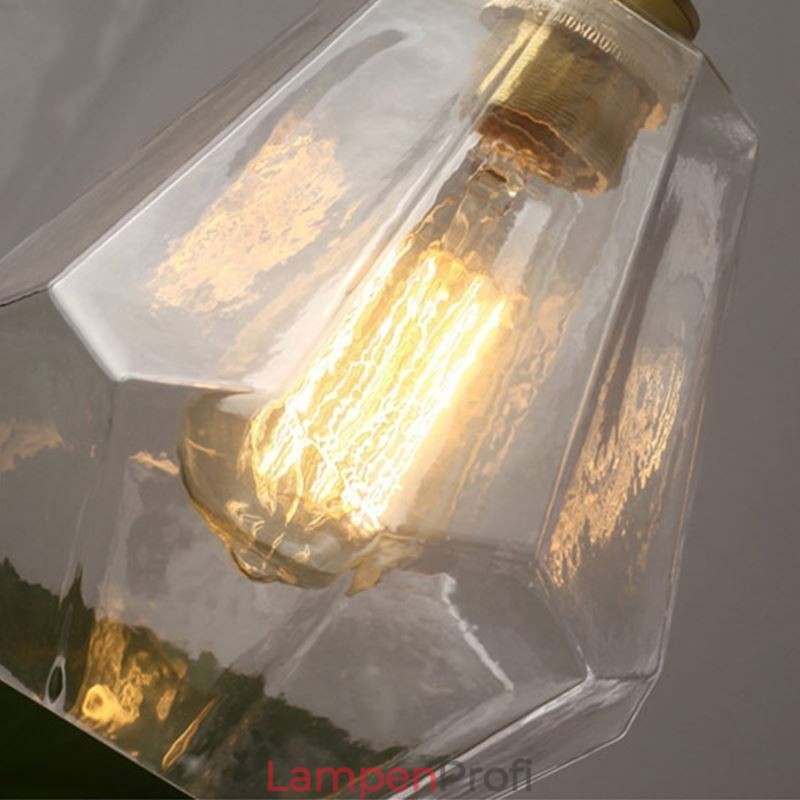 Nordic Retro Pendelleuchte Messing Glas Home Beleuchtung Turmform Lampe