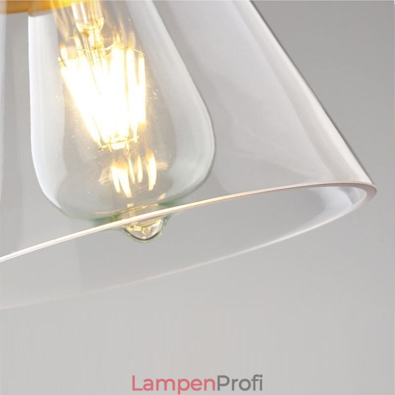Nordic Retro Pendelleuchte Glasschirm Home Beleuchtung Messing Halter Lampe Licht