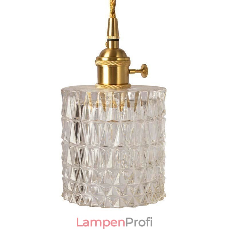 Jelly Jar Light Fixture Pendelleuchte aus geripptem Glas