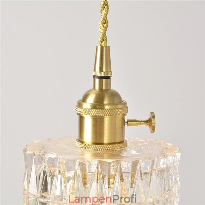 Jelly Jar Light Fixture Pendelleuchte aus geripptem Glas