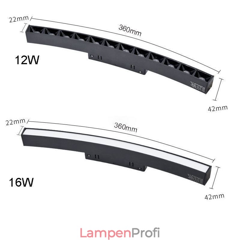 Kreisförmiges Schienenlicht, magnetische Einbauschienenleuchte, 150 cm