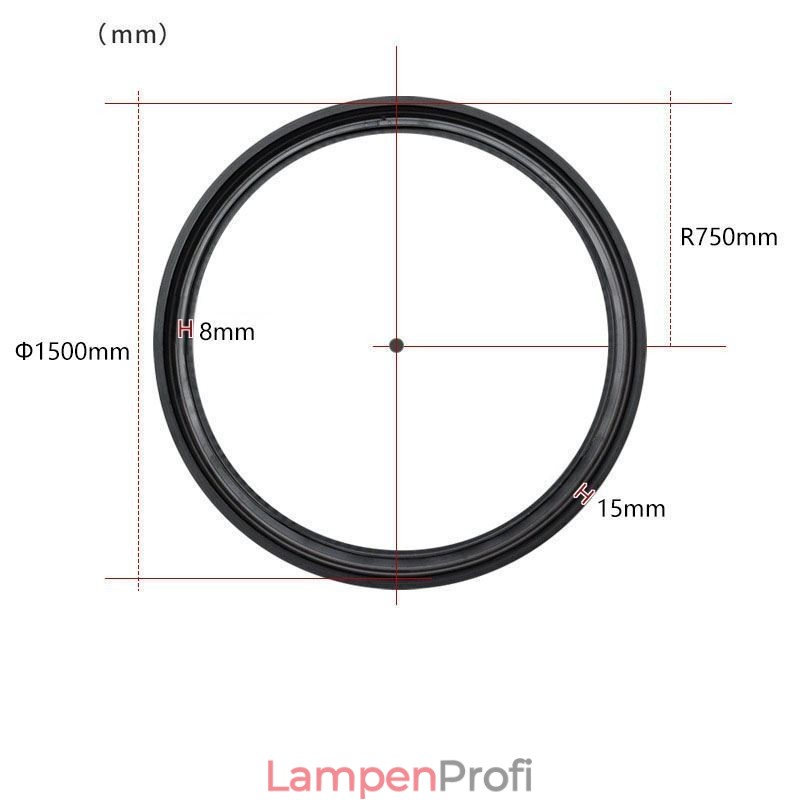 Kreisförmiges Schienenlicht, magnetische Einbauschienenleuchte, 150 cm