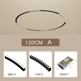Schienenlicht Magnetische Einbau-Rundschienenleuchte 120cm