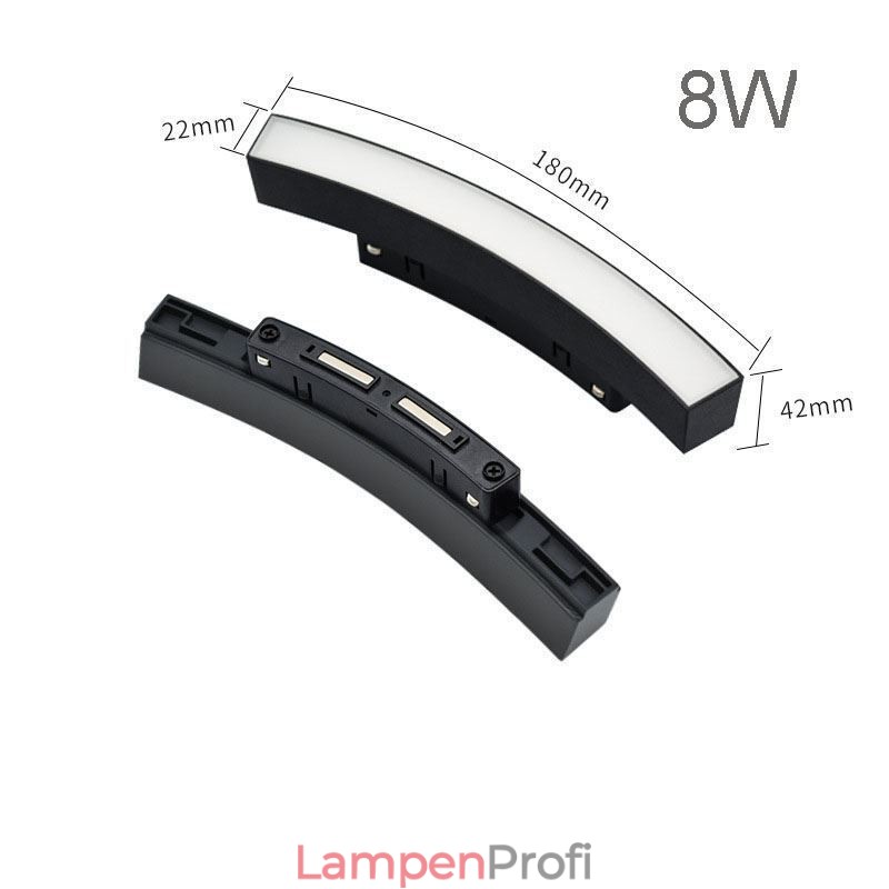Schienenlicht Magnetische Einbau-Rundschienenleuchte 120cm