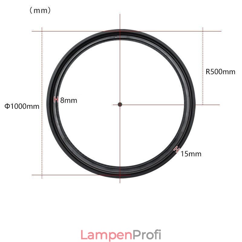 Kreisförmiges Schienenlicht, magnetischer Einbaustrahler, dekoratives Licht, 100 cm