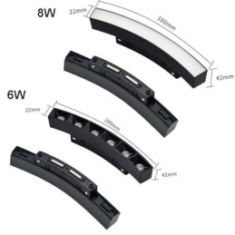 Kreisförmige Schienenleuchte Magnetischer Einbaustrahler Dekoratives Licht 60cm