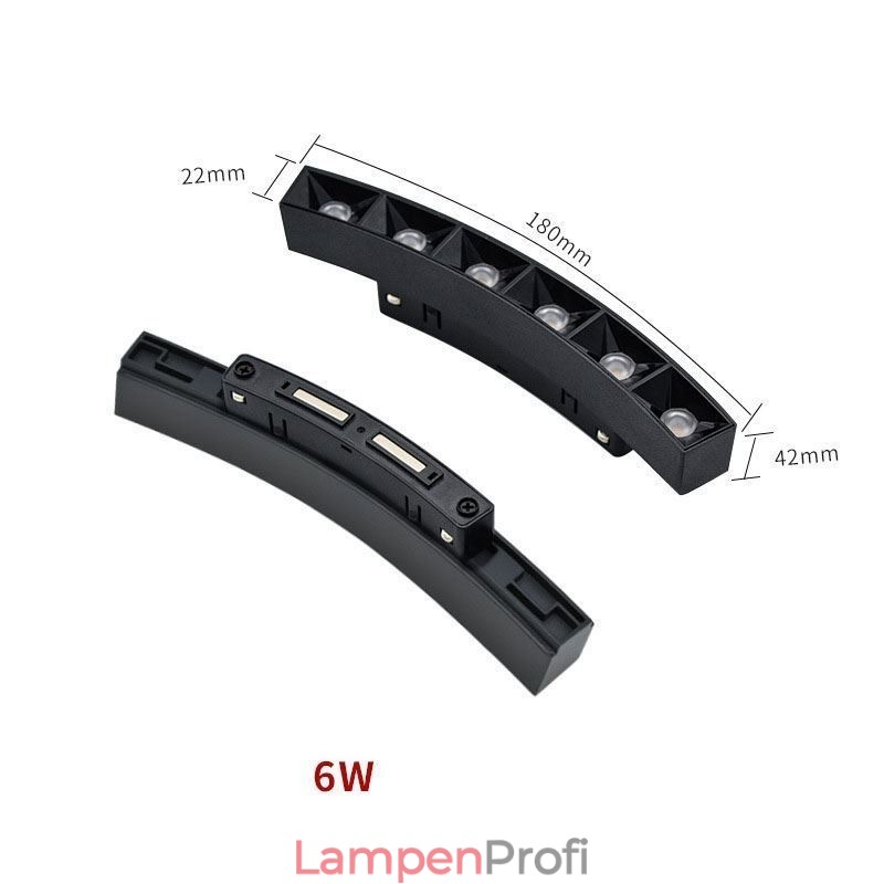 Schienengitterleuchte Einbaustrahler mit magnetischem Gitter