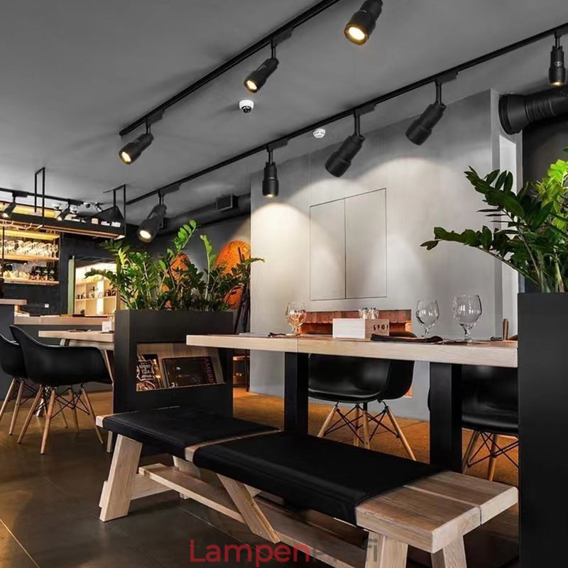 Schienenstrahler Frei fokussierbare Akzentbeleuchtung