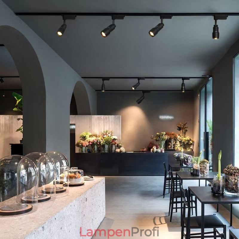 Schienenstrahler Frei fokussierbare Akzentbeleuchtung