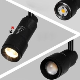 Schienenstrahler Frei fokussierbare Akzentbeleuchtung