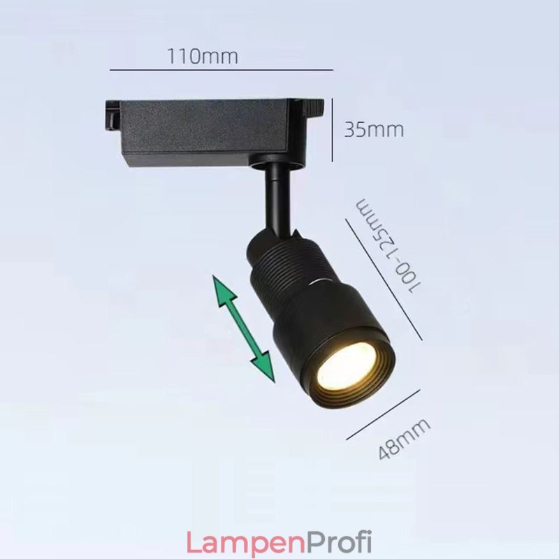 Schienenstrahler Frei fokussierbare Akzentbeleuchtung