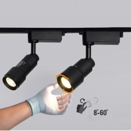 Schienenstrahler Frei fokussierbare Akzentbeleuchtung