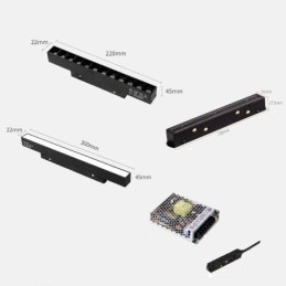Magnetische Schienenleuchte Einbaustrahler Dekoratives Licht 3M 36V