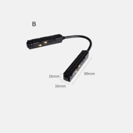 Zubehör für magnetische Schienenbeleuchtung Einbauschienen-Eckverbindung