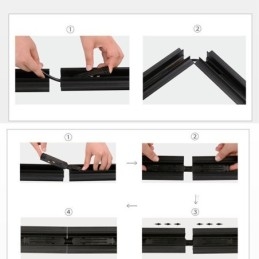Zubehör für magnetische Schienenbeleuchtung Einbauschienen-Eckverbindung