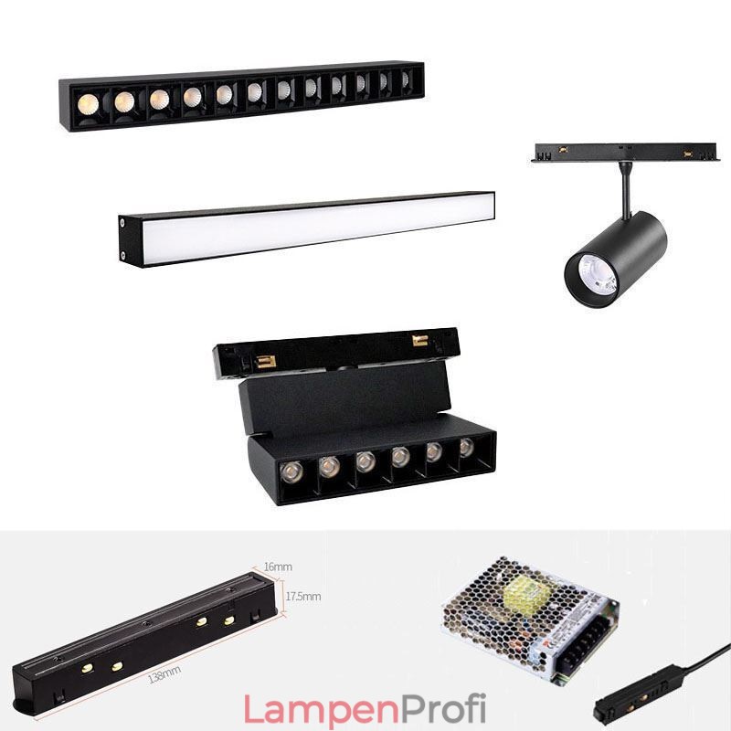 Magnetische Schienenleuchte Einbaustrahler Dekoratives Licht 6M*2