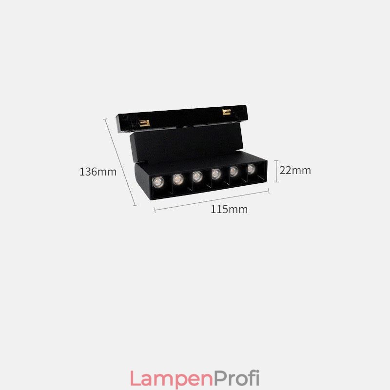 Magnetische Schienenleuchte Einbaustrahler Dekoratives Licht 6M*2
