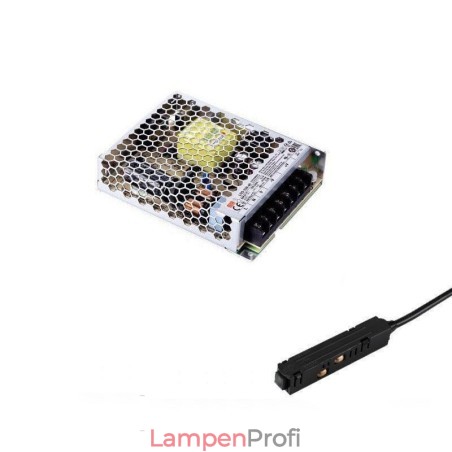 Schienenlichttreiber, 200 W, 36 V, Treiber-Netzteil mit magnetischem Schienenstromanschluss Schienenlichttreiber, 200 W, 36 V, Treiber-Netzteil mit magnetischem Schienenstromanschluss