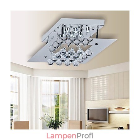 Moderne zeitgenössische Kristall galvanisierte Metall Flush Mount Moderne zeitgenössische Kristall galvanisierte Metall Flush Mount