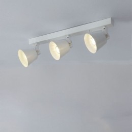 Rustikaler Vintage-Scheinwerfer, industrielle Schienenbeleuchtung aus Eisen