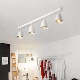 Rustikaler Vintage-Scheinwerfer, industrielle Schienenbeleuchtung aus Eisen