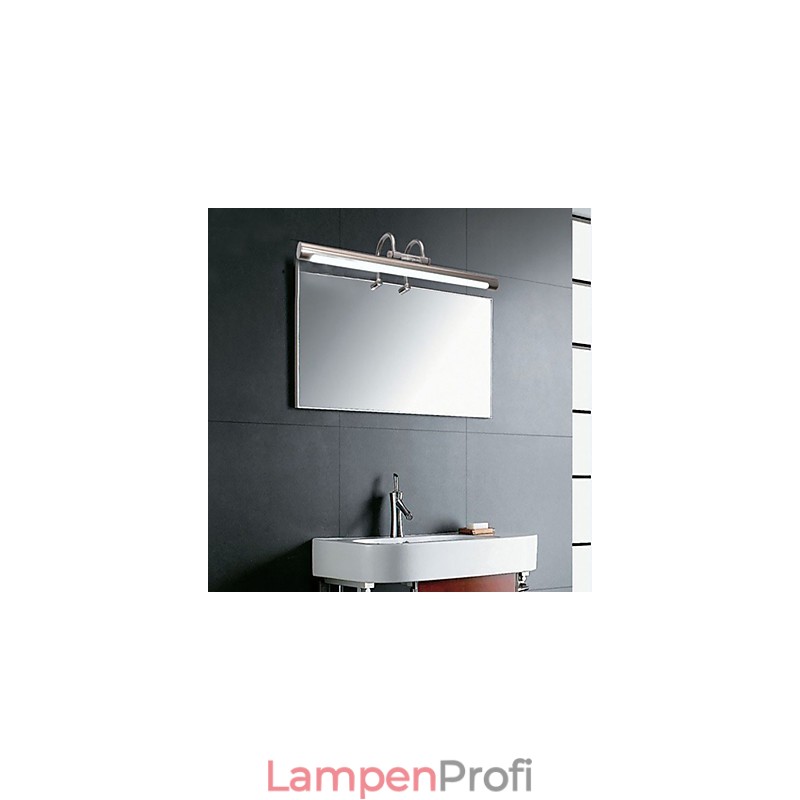 Spiegelleuchten aus Edelstahl, Acryl-Badezimmer-Wandleuchten, Make-up-Leuchten, Kaltweiß, Warmweiß (Größe: 57 x 13,5 x 15)