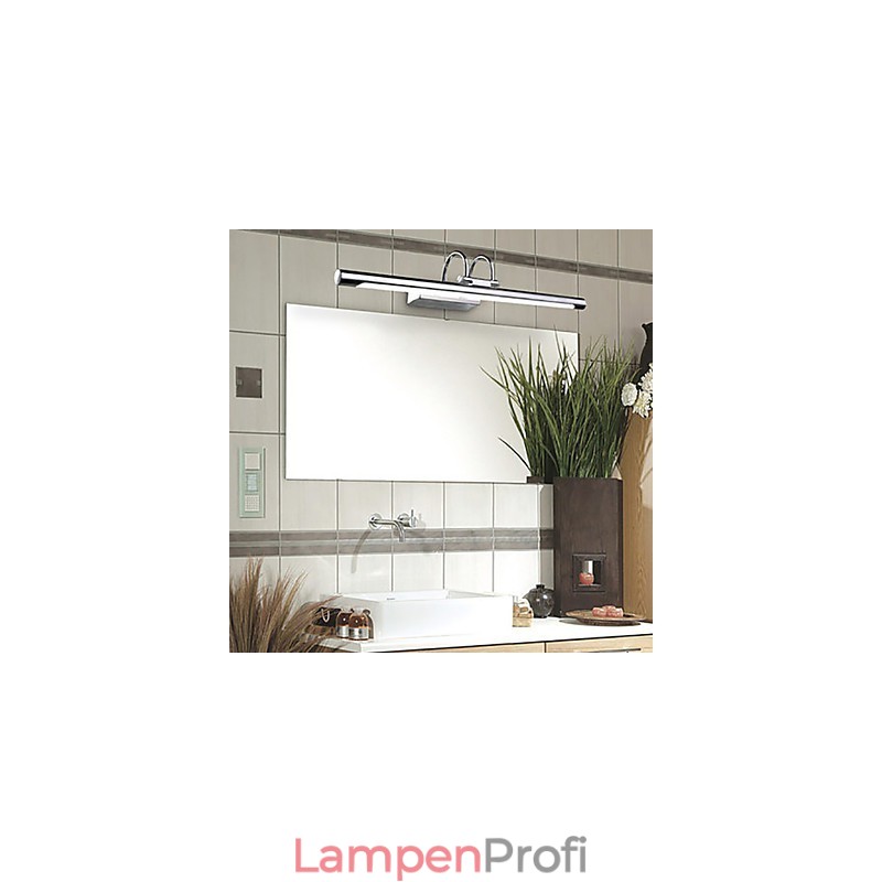 Spiegelleuchten aus Edelstahl, Acryl-Badezimmer-Wandleuchten, Make-up-Leuchten, Kaltweiß, Warmweiß (Größe: 57 x 13,5 x 15)