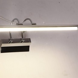 Spiegelleuchten aus Edelstahl, Acryl-Badezimmer-Wandleuchten, Make-up-Leuchten, Kaltweiß, Warmweiß (Größe: 57 x 13,5 x 15)