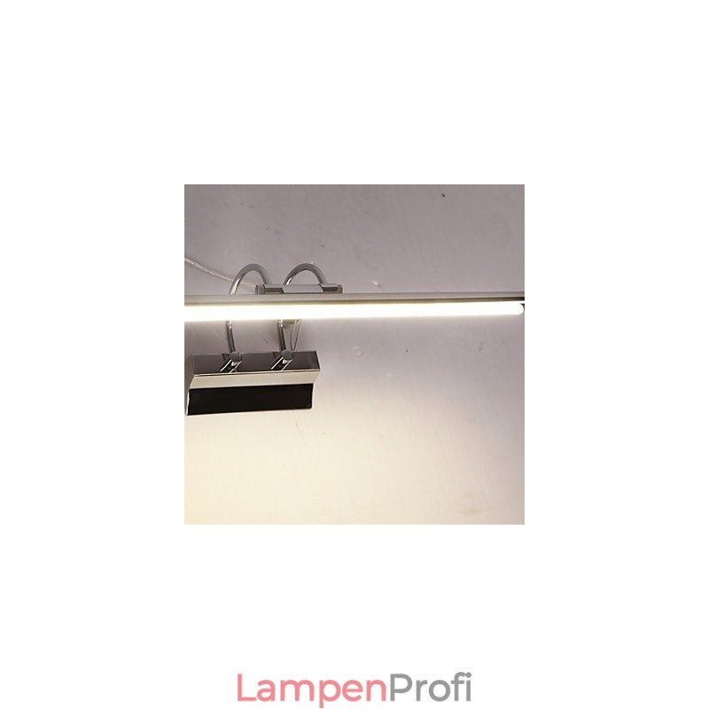 Spiegelleuchten aus Edelstahl, Acryl-Badezimmer-Wandleuchten, Make-up-Leuchten, Kaltweiß, Warmweiß (Größe: 57 x 13,5 x 15)