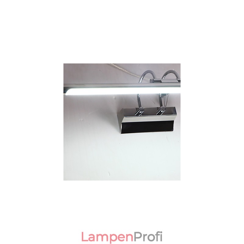 Spiegelleuchten aus Edelstahl, Acryl-Badezimmer-Wandleuchten, Make-up-Leuchten, Kaltweiß, Warmweiß (Größe: 57 x 13,5 x 15)