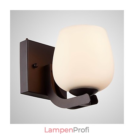 Eisen Wandleuchte mit Glasschirm Klassische Moderne Beleuchtung Wandleuchten