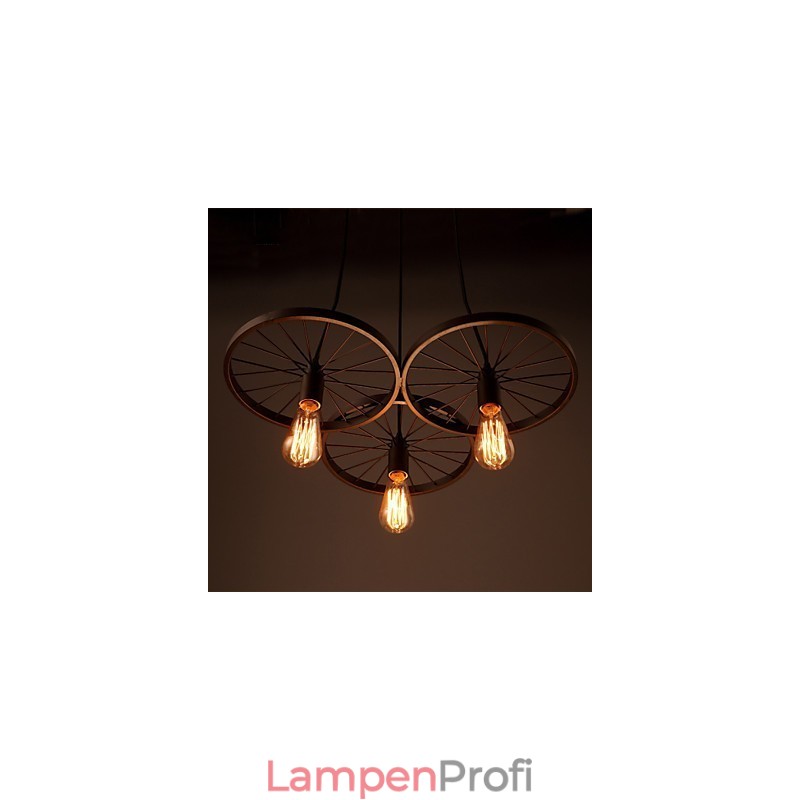 Loft Retro Pendelleuchten Amerikanischen land schmiedeeisen Kronleuchter industriellen stil räder