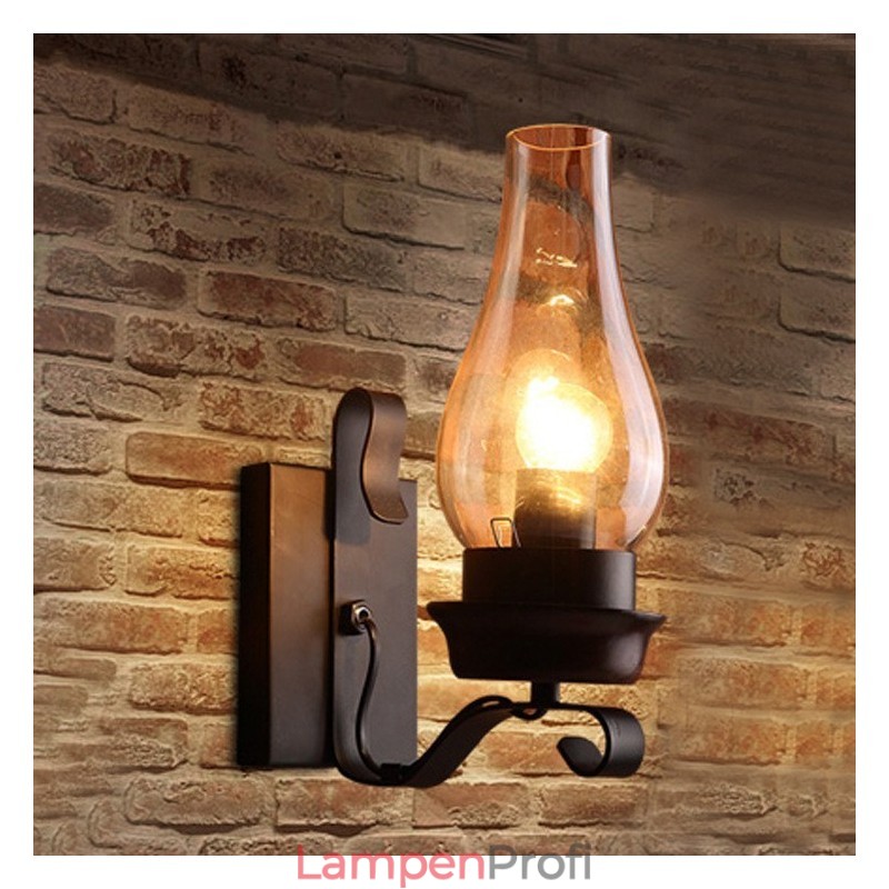 Retro Rustikalen Nordic Glas Wand Lampe Schlafzimmer Nacht Wand Leuchte Vintage Industrielle Wand Leuchten