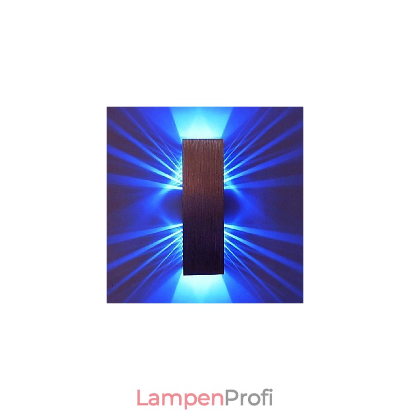 Moderne Wandleuchte mit Streulichtdesign, 2 kubische Schirme